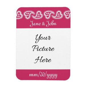 Magnet Flexible Cœurs Paisley Sucrés en Aimant de Rappel framboise