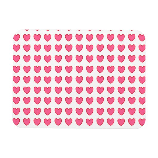 Magnet Flexible Coeurs Polka (Horizontal)