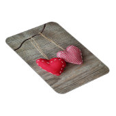 Magnet Flexible Coeurs rouges en bois Tableau 2 (Côté Droit)