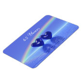Magnet Flexible Coeurs saphirs du 45e anniversaire (Côté Gauche)