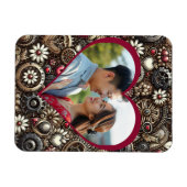 Magnet Flexible Coeurs Steampunk personnalisés Saint Valentin (Horizontal)