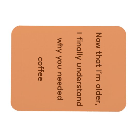 Magnet Flexible Coffee (Horizontal)