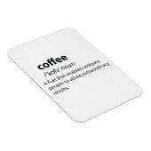 Magnet Flexible Coffee Funny Dictionnaire Définition (Côté Droit)