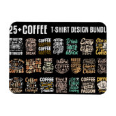 Magnet Flexible Coffee T Shirt design bundle (Horizontal)