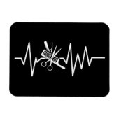 Magnet Flexible Coiffeuse - Ciseaux-Barres Comb Magne (Horizontal)