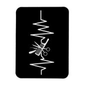 Magnet Flexible Coiffeuse - Ciseaux-Barres Comb Magne (Vertical)