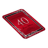 Magnet Flexible Coins décoratifs Ruby & Black Anniversaire (Côté Droit)