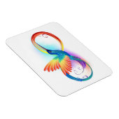 Magnet Flexible Colibri arc-en-ciel avec symbole Infinity (Côté Droit)