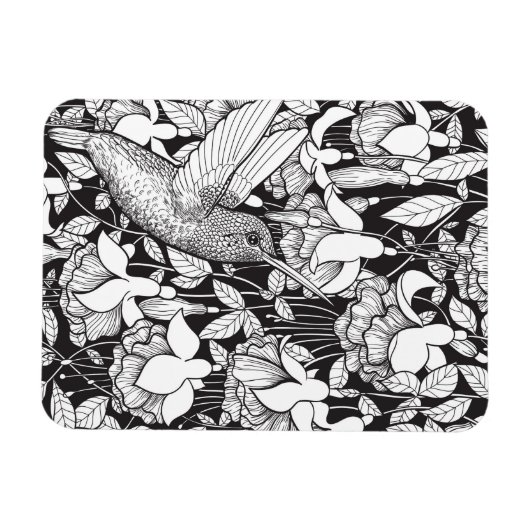 Magnet Flexible Colibri et fuchsia (Horizontal)