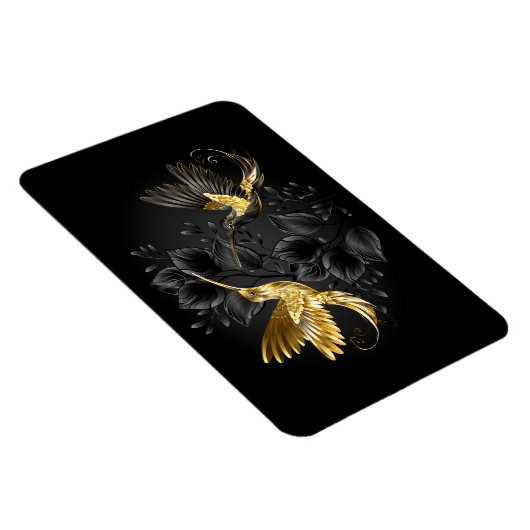 Magnet Flexible Colibri noir et or (Côté Droit)