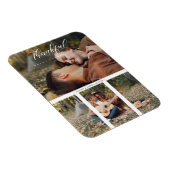 Magnet Flexible Collage 2 Photos de Couple Happy Thanksgiving (Côté Droit)