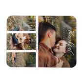Magnet Flexible Collage 2 Photos de Couple Happy Thanksgiving (Horizontal)