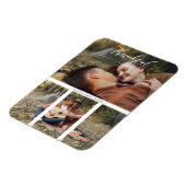 Magnet Flexible Collage 2 Photos de Couple Happy Thanksgiving (Côté Gauche)