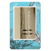 Magnet Flexible Collage Beachwalker Turquoise Photo personnalisée  (Vertical)