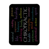 Magnet Flexible Collage de mots inspirés de la chiropratique (Vertical)
