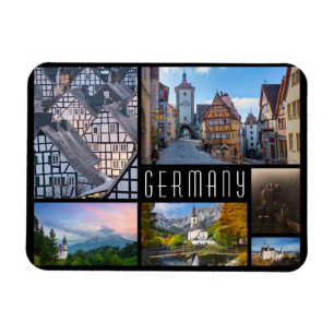 Magnet Flexible Collage de paysages d'Allemagne photo de voyage