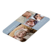 Magnet Flexible Collage de photos de bébé bleu pour annonce de nai (Côté Gauche)