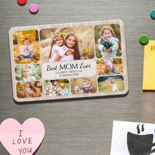 Magnet Flexible Collage de photos de famille et d'enfants pour mam