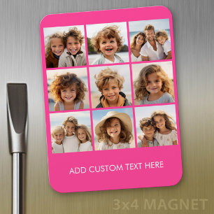 Magnet Flexible Collage de photos Instagram avec 9 photos carrées