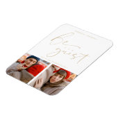 Magnet Flexible Collage Deux Photos Soyez Notre Invité Romantique  (Côté Gauche)