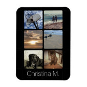 Magnet Flexible Collage d'images multiphoto personnalisé (Vertical)