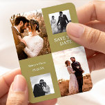 Magnet Flexible Collage Moderne Photo Simple Enregistrer La Date M<br><div class="desc">Faites de votre faire-part mariage un moment mémorable avec notre mariage élégant avec couple photo, sauvegardez les magnets de date. Commandez maintenant et commencez à créer le mariage de vos rêves. Présentant un design unique et minimaliste, ces magnets capturent votre histoire d'amour avec un magnifique collage photo. L'agencement élégant et...</div>