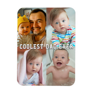 Magnet Flexible Collage photo bébé pour la fête des pères, papa le