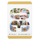 Magnet Flexible Collage photo dans le numéro 30 Joyeux 30e anniver (Vertical)