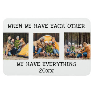 Magnet Flexible Collage photo de famille 3 Quand nous nous avons l