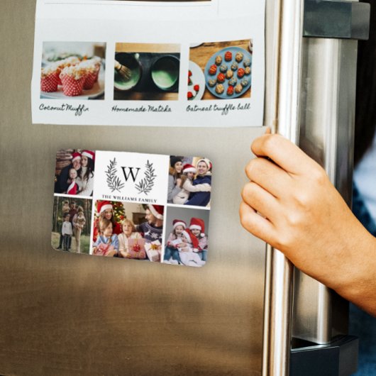 Magnet Flexible Collage photo de famille Monogram