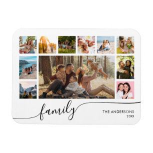 Magnet Flexible Collage photo de famille simple et moderne