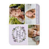 Magnet Flexible Collage photo de la Fête des mères florales (Vertical)