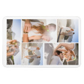 Magnet Flexible Collage photo de plage romantique (Horizontal)