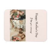 Magnet Flexible Collage photo et message - Cadeau personnalisé | (Horizontal)