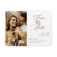 Collage Photo Gold Texte Mariage Enregistrer la da