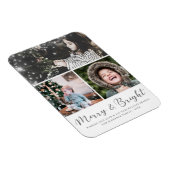 Magnet Flexible Collage photo Joyeux et brillant Script superposit (Côté Droit)