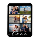 Magnet Flexible Collage photo Love Script (Vertical)