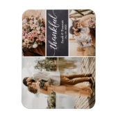 Magnet Flexible Collage photo mariage Merci (Vertical)
