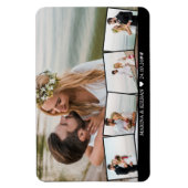 Magnet Flexible Collage photo mariage Zigzag (Vertical)