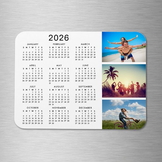 Magnet Flexible Collage photo mémorable personnalisé Calendrier 20