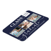 Magnet Flexible Collage photo moderne Graduation Navy Blue 2022 (Côté Gauche)