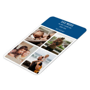 Magnet Flexible Collage photo moderne mode papa personnalisé