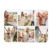 Magnet Flexible Collage photo moderne simple personnalisé 6 (Horizontal)