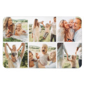 Magnet Flexible Collage photo moderne simple personnalisé 6 (Horizontal)