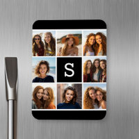 Collage photo noir et blanc Monogramme personnalis
