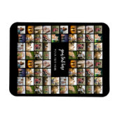 Magnet Flexible Collage photo personnalisé moderne (Horizontal)