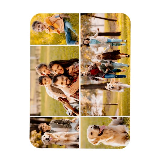 Magnet Flexible Collage photo simple 5 (Vertical)