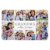 Magnet Flexible Collage photo simple de grand-mère (Horizontal)