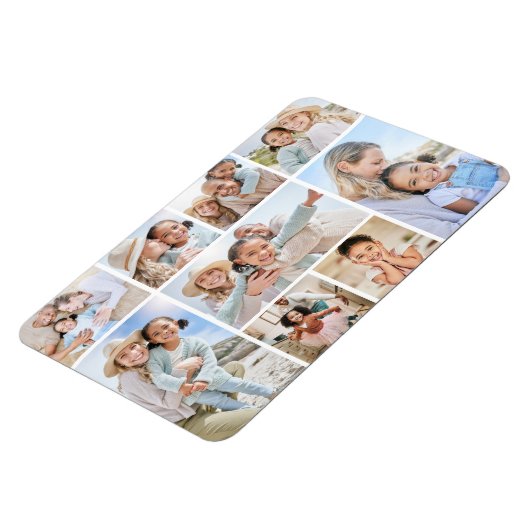Magnet Flexible Collage photo simple personnalisé (Côté Gauche)