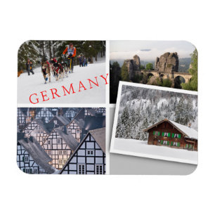 Magnet Flexible Collage photo souvenir d'Allemagne